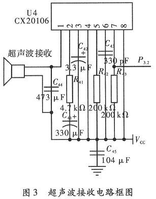 超声波接收部分